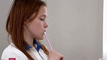 I watch Nicole Murkovski, the flexible petite babe, riding and getting creampied passionately