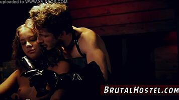 teen flashes tits and farts in bondage