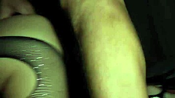 a huge load of sperm in the tight pussy of a whore wife in front of her cuckold husband