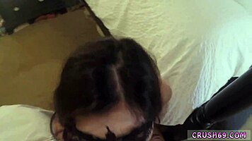 in a twist of halloween mischief, a young woman sneaks away with some festive treats and shares the excitement