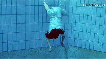 Piyavka Chehova Shows Big Bouncy Tits Underwater Intensely