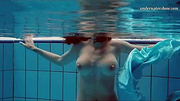 Piyavka Chehova Shows Big Bouncy Tits Underwater Intensely