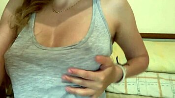 Video of a cute princess touching herself in her fathers cabin