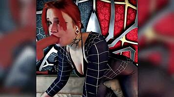 Cute Beautiful Red-Haired Cosplayer With Natural Big Tits And Blue Eyes Reaches Orgasm With Toys And Dirty Talk