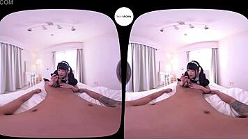 Japanese maid says, 'Let me wake you up with my big ass and uncensored fun!'
