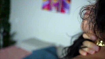 chubby girl picked up at bar by stud who licks feet before intense session