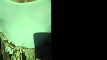 Tattooed Chubby Cougar Shows Big Tits While Dancing In Public Bath