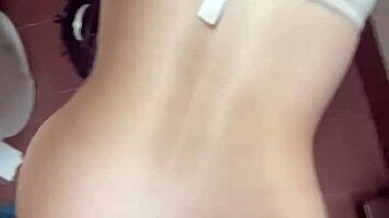 Subtle Domination In Public Bathroom With Deepthroat