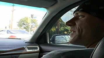 Slender teen with pigtails meets a stranger for a deep conversation