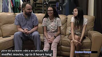 dr tampa - the sisters 1st gyno exam - angel santana and aria nicole 😏