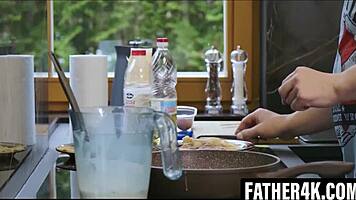 Steve's Stepson's Girlfriend Mistakes Him For Her Boyfriend And Rides Him Hard