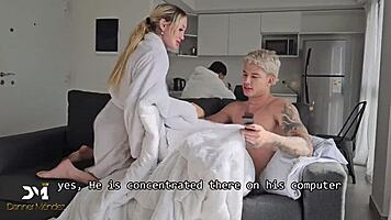 young amateurs secretly fuck danner mendez while watching tv