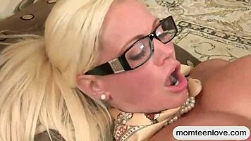 Two Busty Ladies Engage in Threesome Sex with Old Man