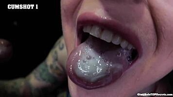 Impressive Gloryhole Cumshot