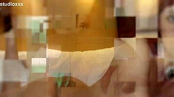 British Teen Sucks Cock and Swallows Cum in Lingerie