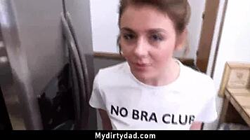 Lucky Stepdad Enjoys Fucking Two Stepdaughters