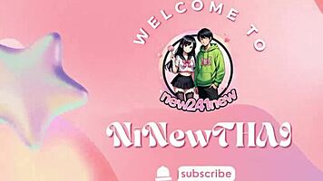 thai girl chats while picking mushrooms in the forest 😊