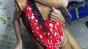 Hot Kitchen Sex With Crazy African Teen Riding Big Cock