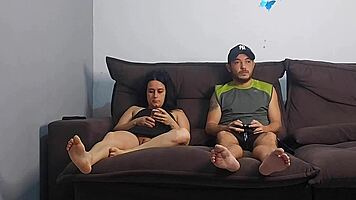 Sexo arriscado com melhor amigo do meu marido cute moaning workout wet dirty sexy monster cock tight pussy young