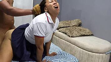 Colombian Fucking Her Stepbrother