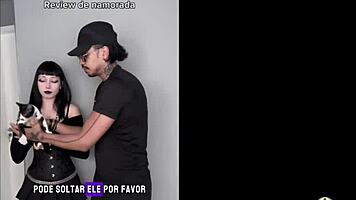 Pawg goth babe Amberzinha enjoys interracial fucking in free scene