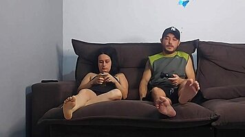 Sexo arriscado com melhor amigo do meu marido cute moaning workout wet dirty sexy monster cock tight pussy young