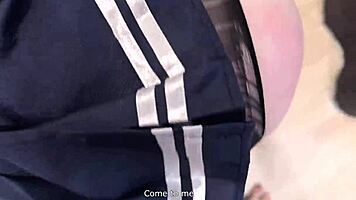 my stepsis is a hot student - spanking big tits rough sex and cum in mouth