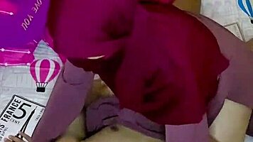 Muslim wife enjoys intimate moment with vibrator