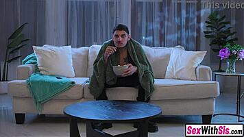 Bossy Stepsis Dominates Stepbro Into Cleaning Up And Railing Her