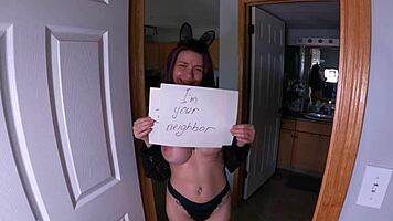 My neighbor felt compelled to get fucked for money.