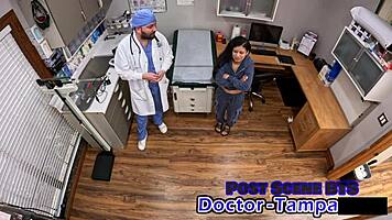 dr tampa's bratty orphan mya in suggestive cheerleading physical.