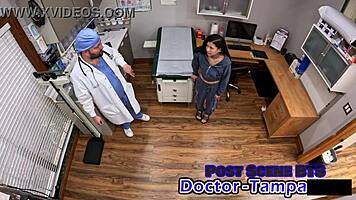 dr tampa's bratty orphan mya in suggestive cheerleading physical.