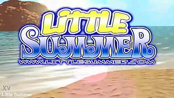 Teen lesbians explore summer sexual adventures