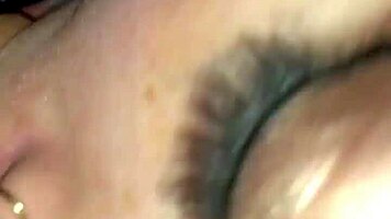 Sloppy POV blowjob closeup with wet pussy
