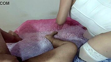 Madrastra Latina Infiel Folla Hijastro Sin Proteccion!