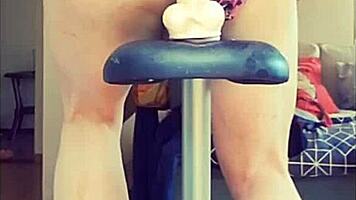 veronica trains with dildo in roleplay