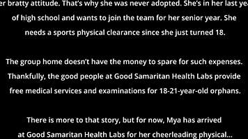 dr tampa's bratty orphan mya in suggestive cheerleading physical.