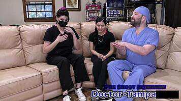 dr tampa's bratty orphan mya in suggestive cheerleading physical.