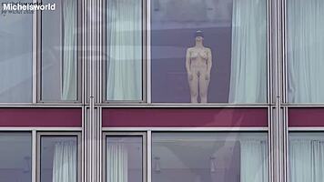 business - slave wife - braless and downblouse in public 😏