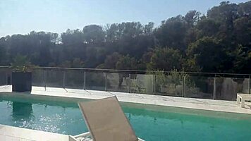 Chloe Chevalier enjoys bbc gangbang pool banging