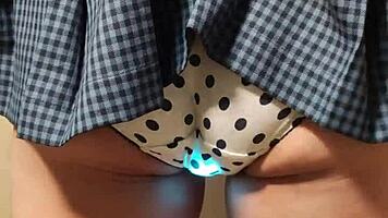 hey, busty teen in maid costume making her anal shine brightly!