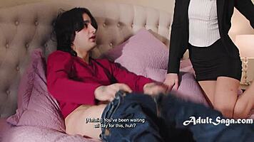 Caught Him Jerking Into A Condom! Natalie Brooks And Elias Cash.