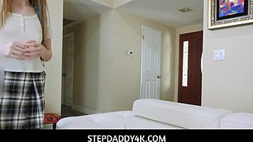 Step family sexy picnic with huge tits