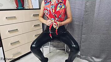 Slut Uses Big Dildo for First Time Assplay!