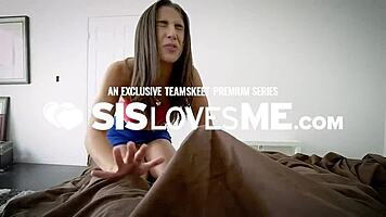 Pretty Teen Girls At Pajama Party, Brunette With Glasses Gets Pussy Pounded By Friend With Strapon.