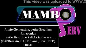 Petite Annie's First Double Anal With Monster Cocks