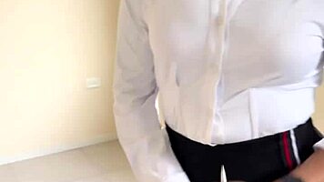 Novice Advisor Bends Over for Hardcore Fuck to Close Sale