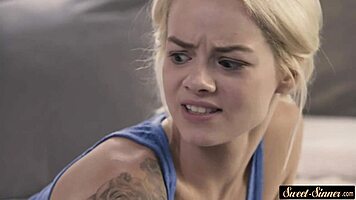 stepsister gets doggystyled and sprayed in taboo storyline