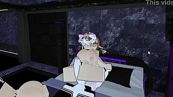 threesome with a petite femboy slut in group fun