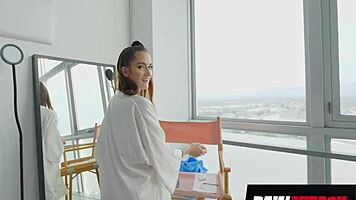 super hot slim beauty nadia noja take it deep interview bts